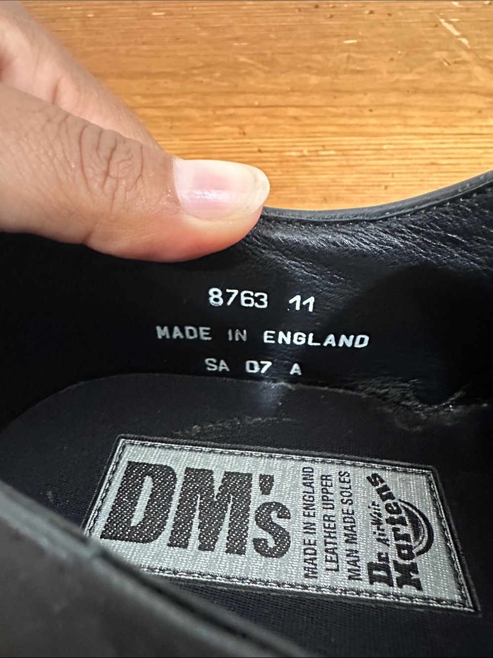 Dr. Martens  Steel Toe Black Leather Loafers with Yellow Stitching Men’s Size 11 - Picture 2 of 9